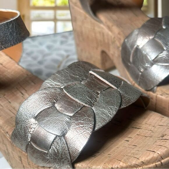 NEW KORK-EASE Women’s Tatiana Sandal Heel in light gold panna cotta Size 8 M - Picture 7 of 14